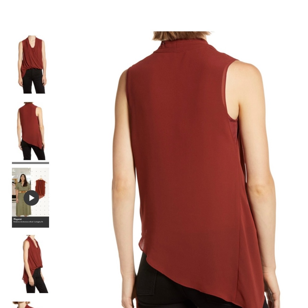 All Saints NWT Rust Red Top - Picture 4 of 8